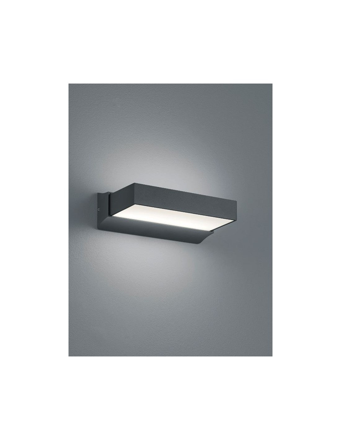 Applique d'Entrée Double LED Dessus et Dessous Cuando Anthracite Trio Lighting
