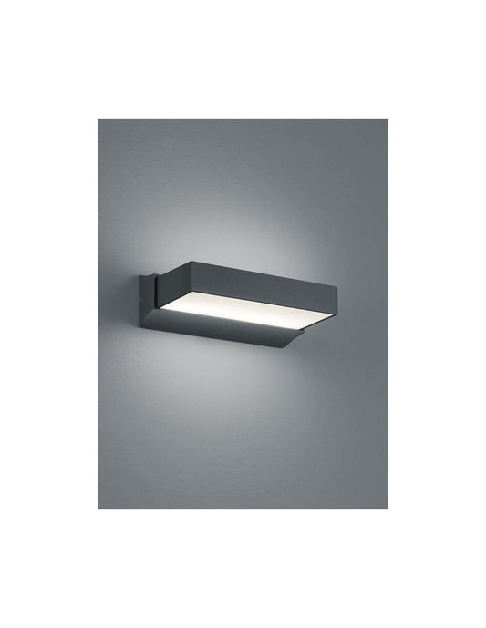Applique d'Entrée Double LED Dessus et Dessous Cuando Anthracite Trio Lighting