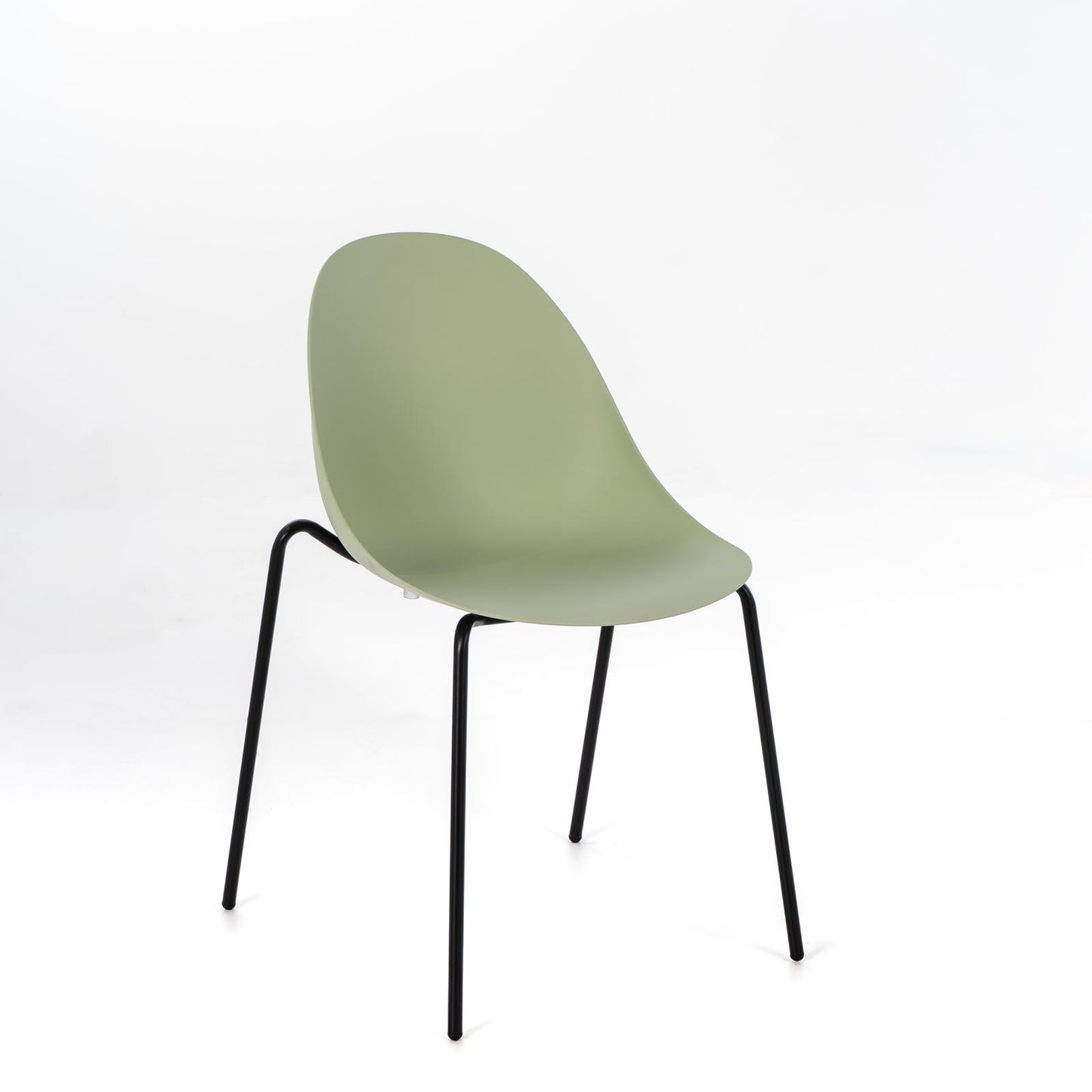 4x Chaise verte en polypropylène
