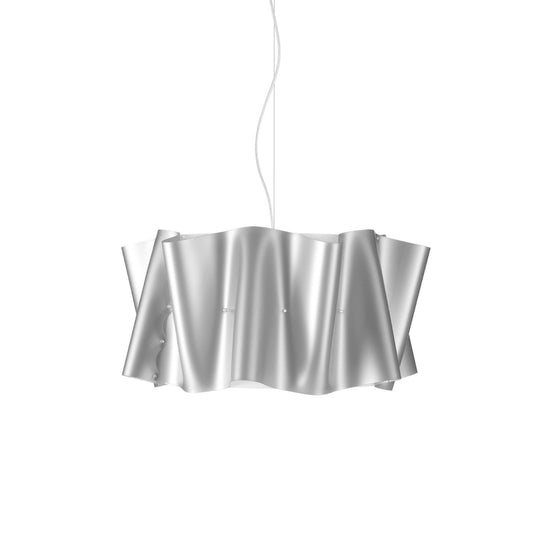Suspension argentée en métal chromé Cm. 50 x 27h