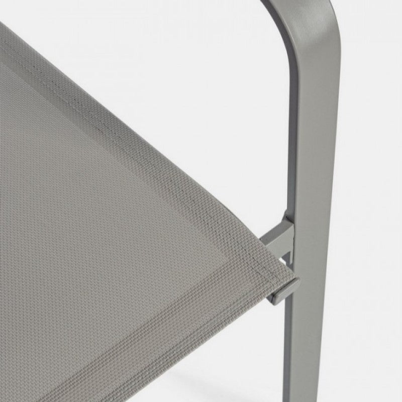 Bizzotto ensemble de jardin gris tourterelle 4 pièces