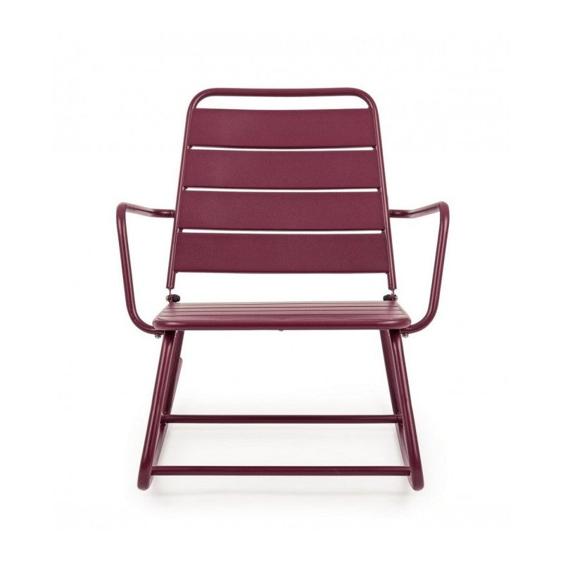 Fauteuil à bascule Bizzotto Lillian bordeaux