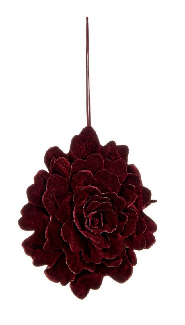 4x Pendentif Fleur Rouge de Vacances L