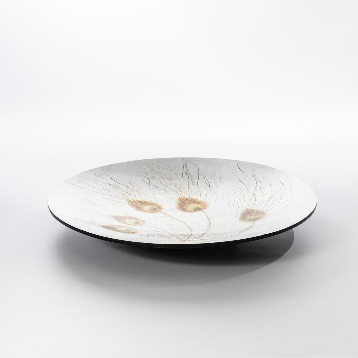 Assiette décorative blanche 65x65x1 cm