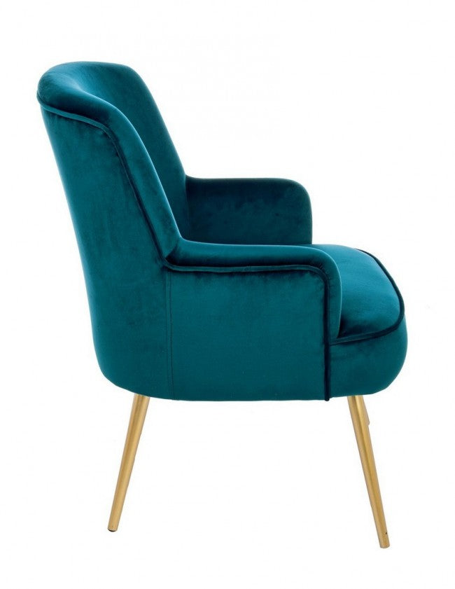 Fauteuil Clelia effet velours profond