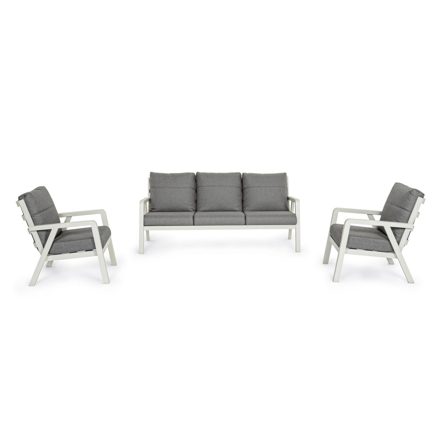 Ensemble de salon 3 pièces avec coussins Truman Lunar