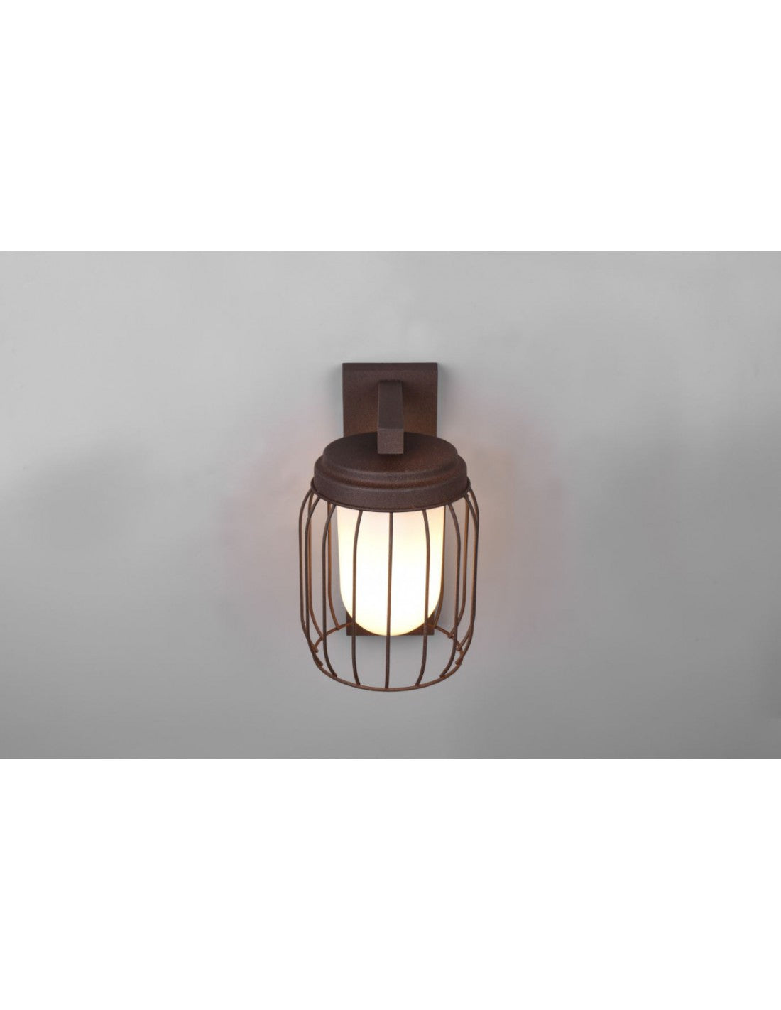 Rust Cage Applique 1xE27 Tuela IP44 Détecteur de Mouvement Trio Éclairage