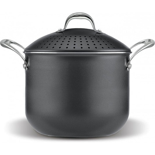 Pot en aluminium BioStone 5 litres diamètre 20 cm avec couvercle égouttoir