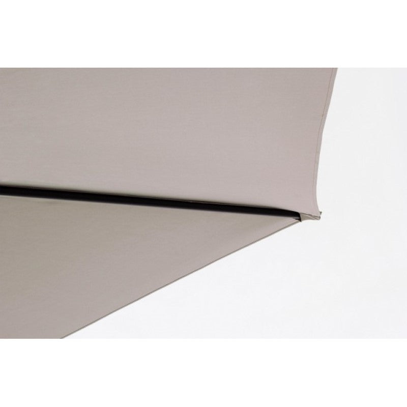 Parasol de jardin avec bras diamètre 300x h253 cm SORRENTO Anthracite-Gris Tourterelle