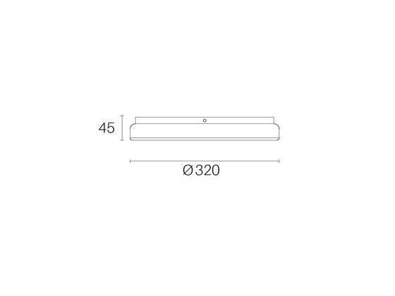 Plafonnier LED 28W 4000K ligne électro graphite