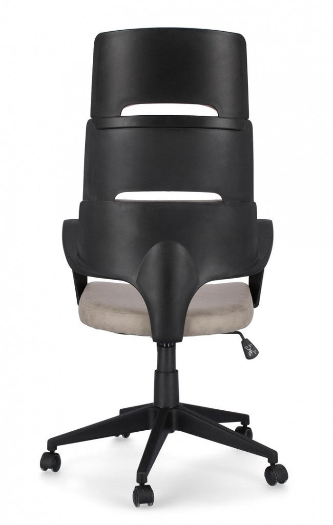 Fauteuil de bureau de direction Bart en tissu gris