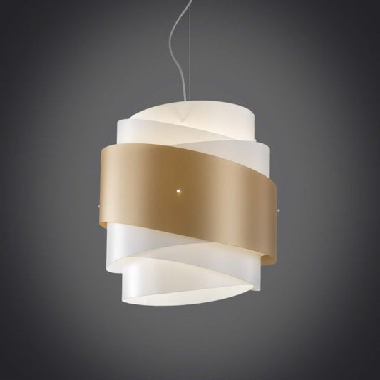 Lustre suspendu BEA une lumière Or diamètre 40x h39 cm