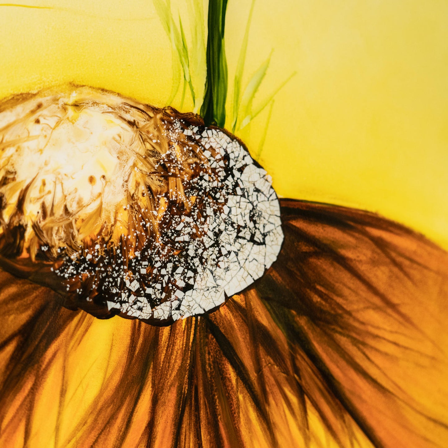 Panneau décoratif finition bois jaune 60x120x4 cm