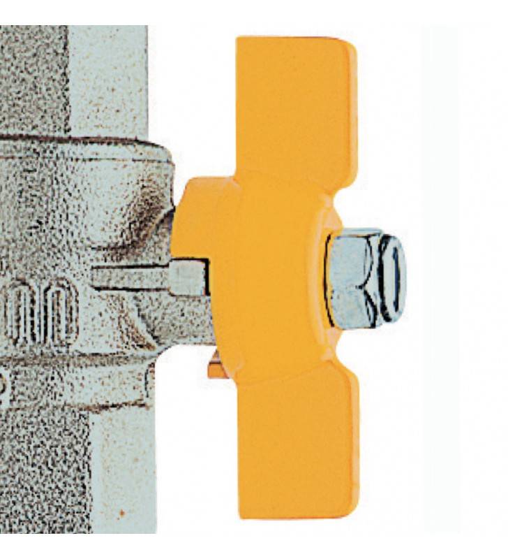 Robinet à boisseau sphérique avec levier en aluminium