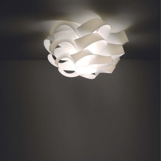 Plafonnier CLOUD simple lumière Blanc diamètre 60x h28 cm