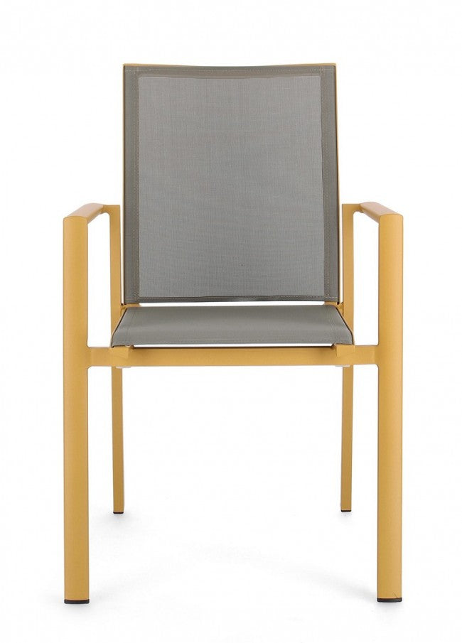 4x Chaise C-Br Konnor Moutarde