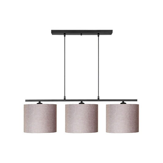 Suspension Medusa ASZ1532 avec abat-jour en tissu beige