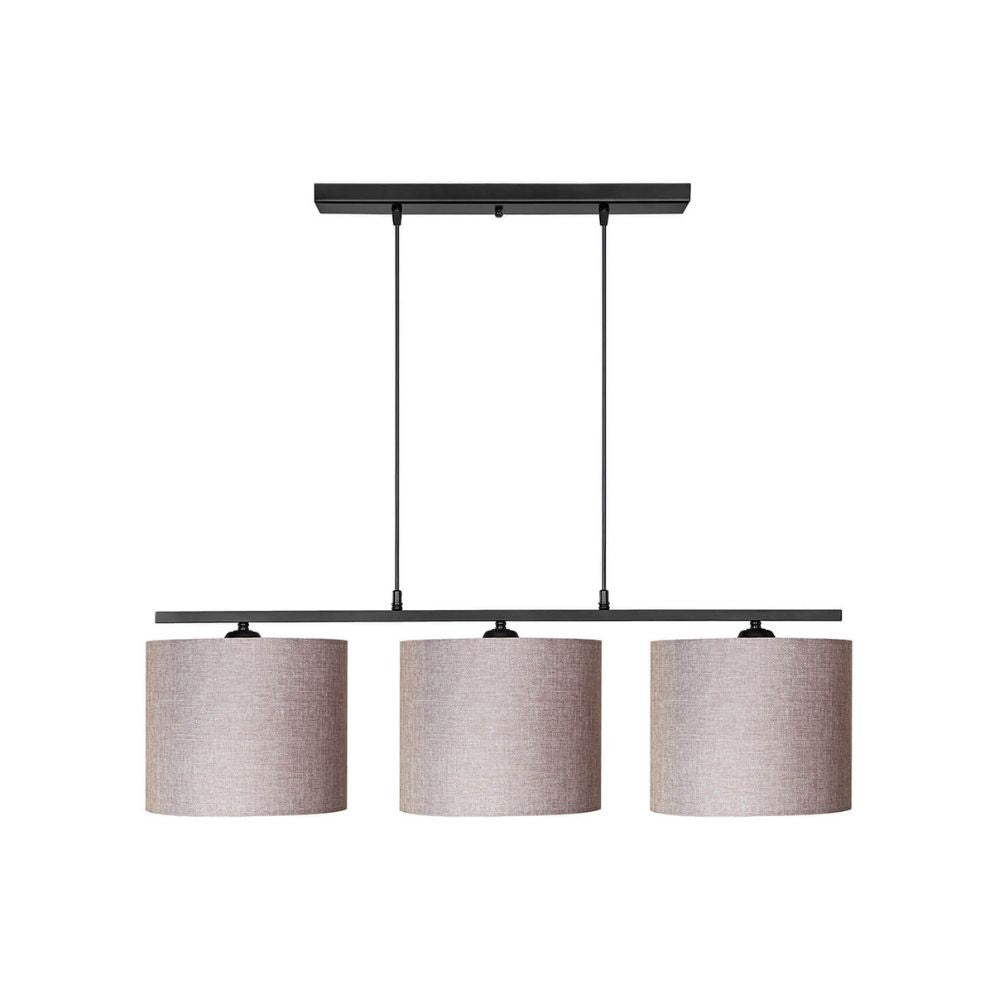 Suspension Medusa ASZ1532 avec abat-jour en tissu beige
