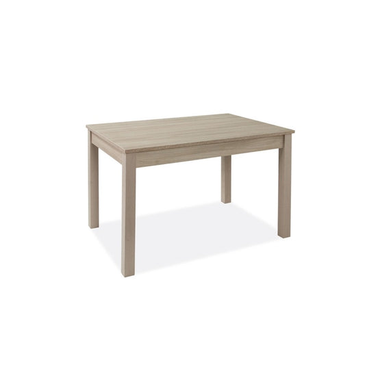 Table à manger extensible Olmo entièrement en bois mélaminé 85x140-180 cm