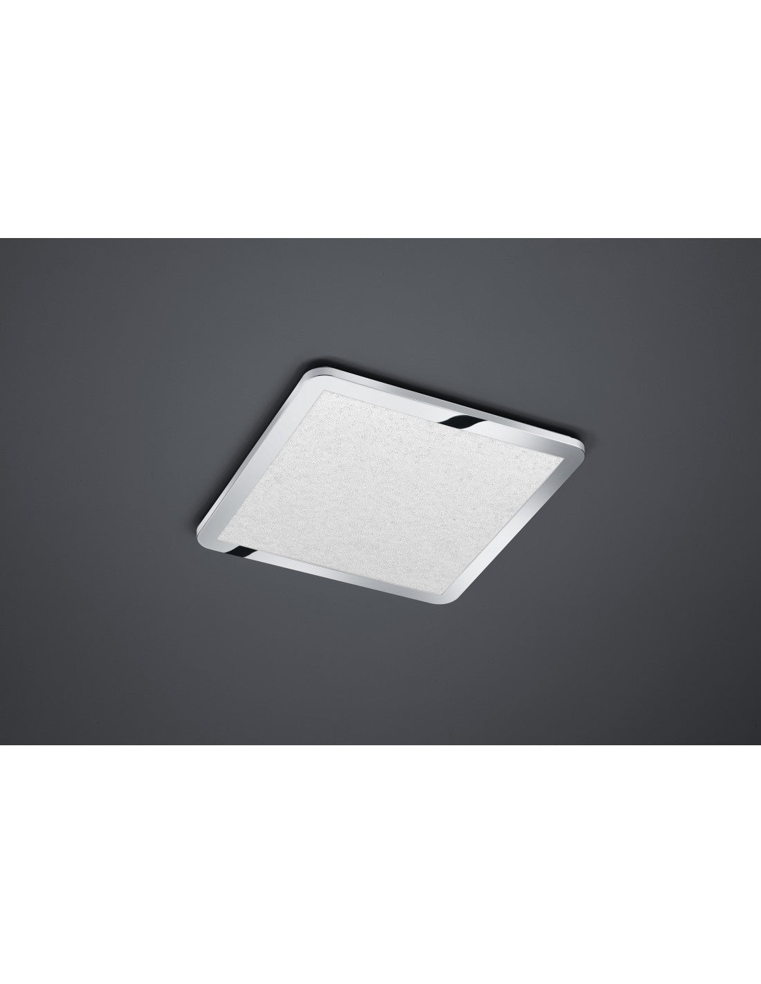 Plafonnier Cesar Carré LED Dimmable Chrome IP44 40x40 cm Trio Lighting