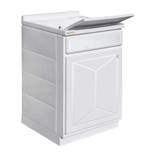 Évier Top-Line Plus - Blanc 60x60 cm (2 portes)