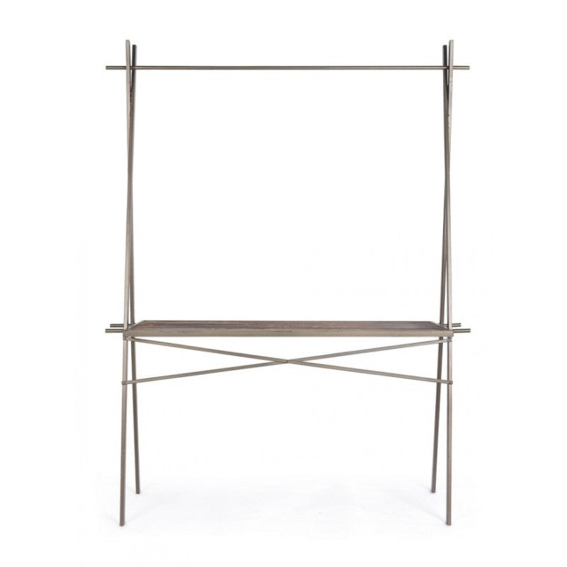 Table vitrine industrielle rectangulaire 98h cm