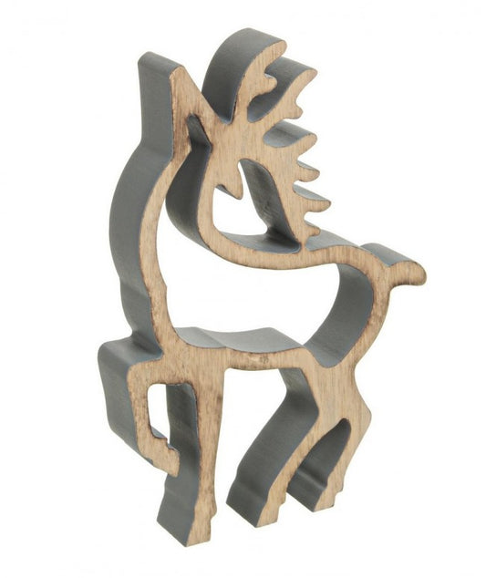 6x Forme de Renne Up Gris L