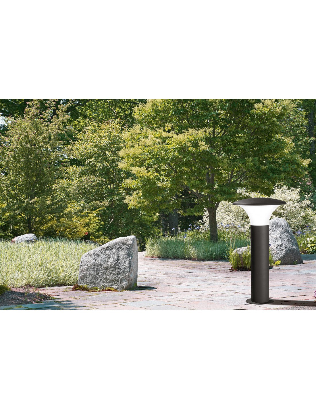 Borne de Jardin Champignon Kongo E27 Anthracite IP44 Trio Luminaire