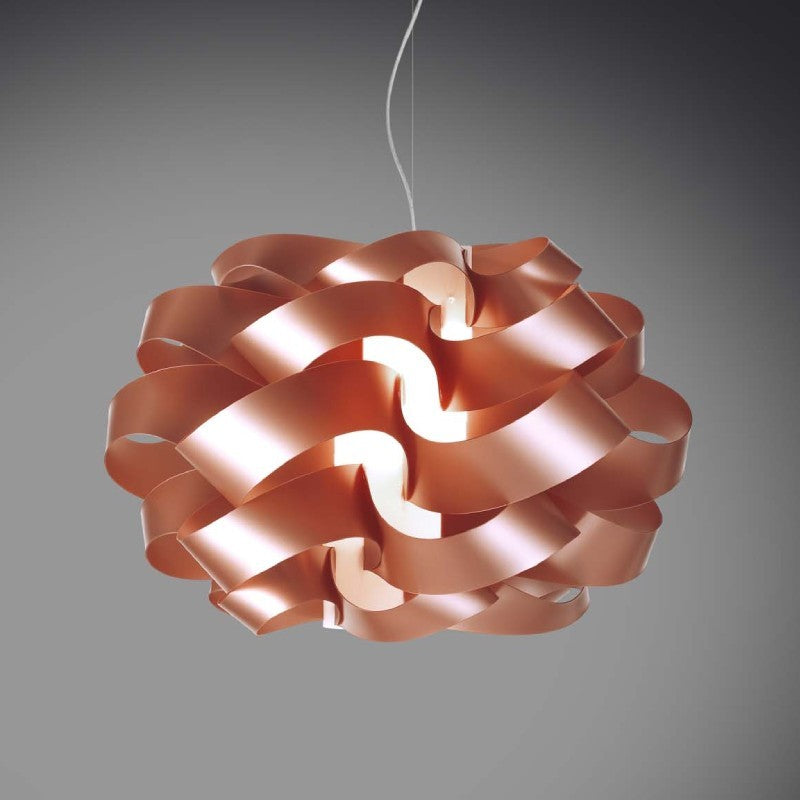 Lustre suspension CLOUD Cuivre simple lumière diamètre 28x h18 cm