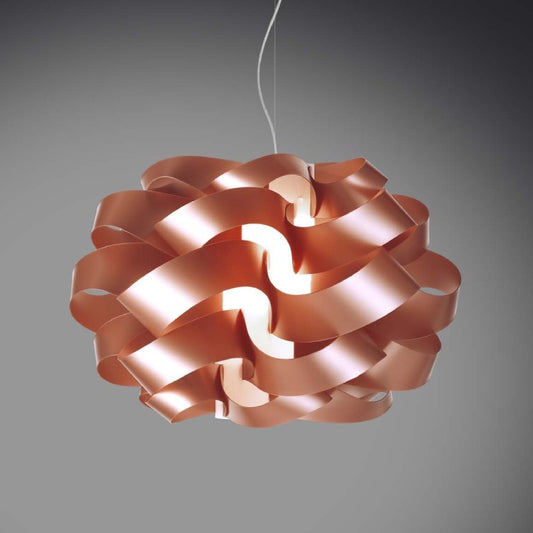 Lustre suspension CLOUD Cuivre simple lumière diamètre 28x h18 cm