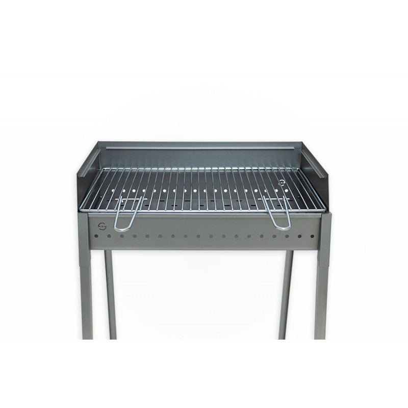 Barbecue terrasse de jardin en fer 40 x 60 cm Vésuve