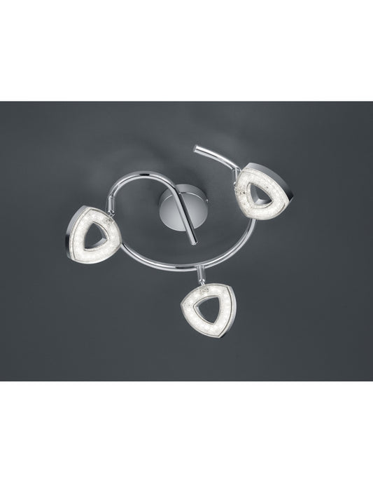 Spot Girandola Tours 3 Spots LED Chrome Ø25 cm Trio Lighting