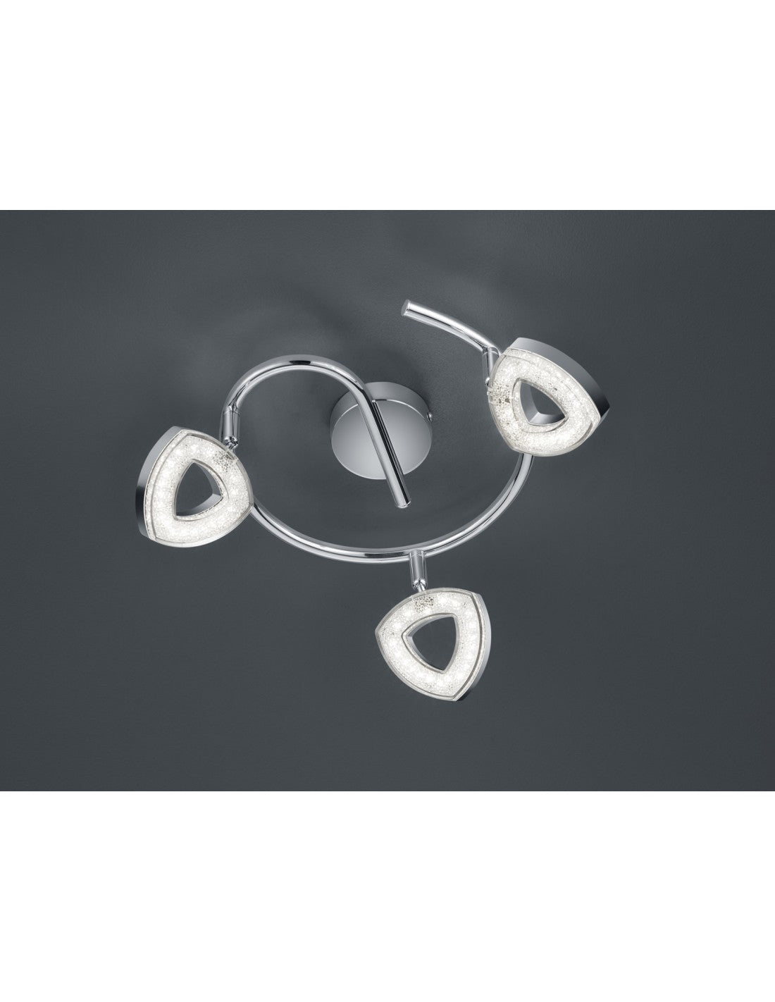 Spot Girandola Tours 3 Spots LED Chrome Ø25 cm Trio Lighting