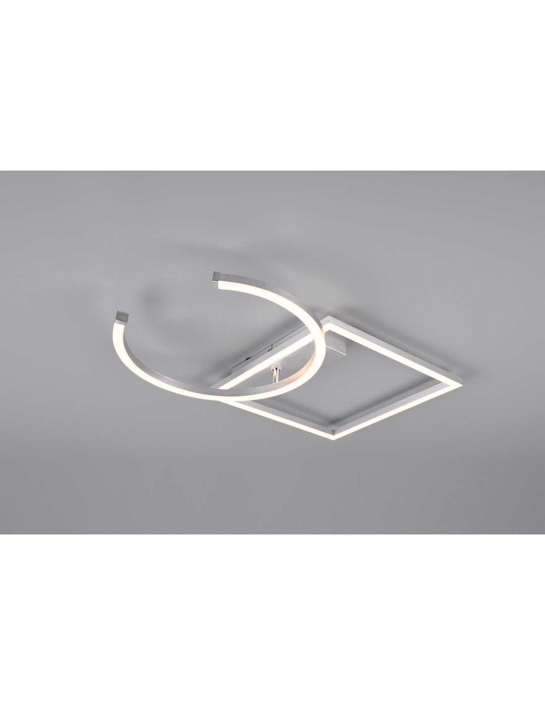 Plafonnier LED Pivot 23,5w Nickel L42 cm Gradable Trio Lighting