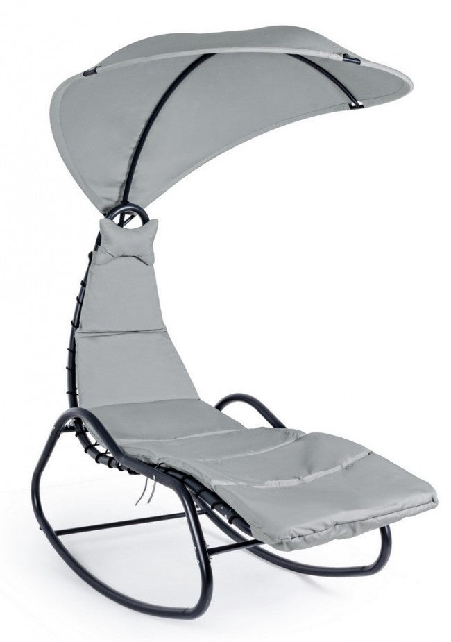 Chaise longue d'extérieur à bascule Baffin anthracite