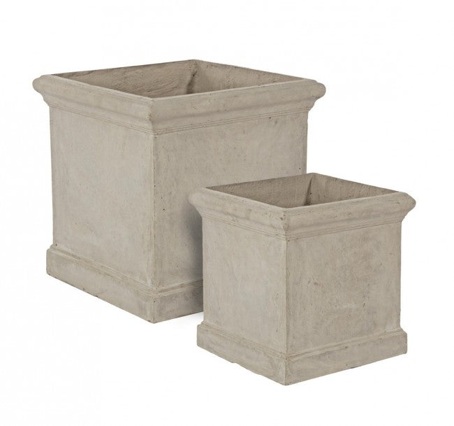 Set2 P.Cement Qu Vase Sable