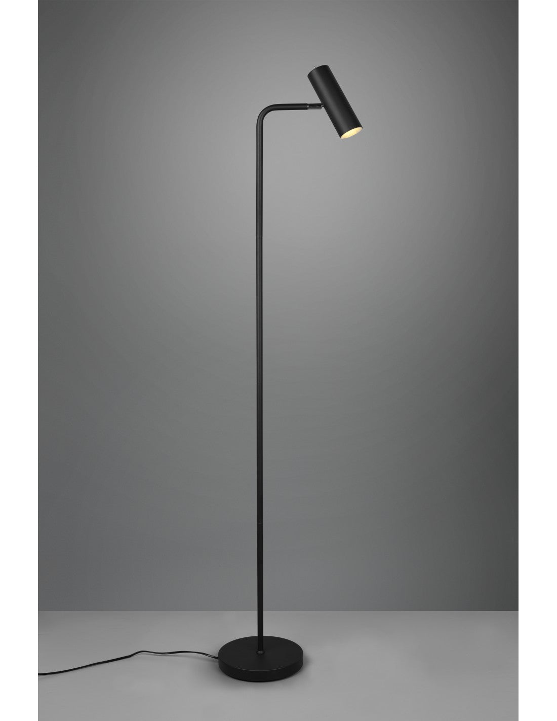 Lampadaire Black Marley Et Spot Cylindrique H151 Trio Lighting