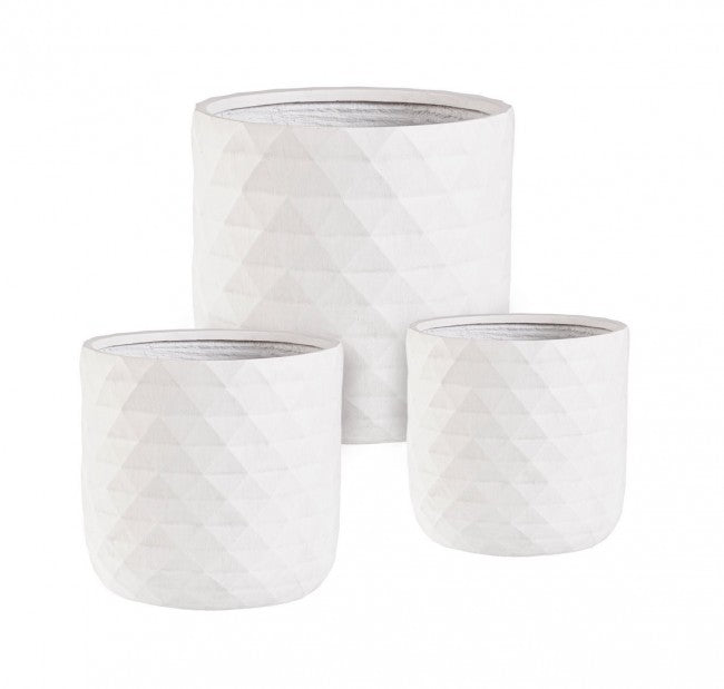 Set3 Pyramide Au Vase Blanc