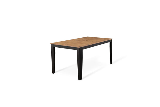 Table extensible chêne noir 90 cm x 156- 316 cm H. 76 cm