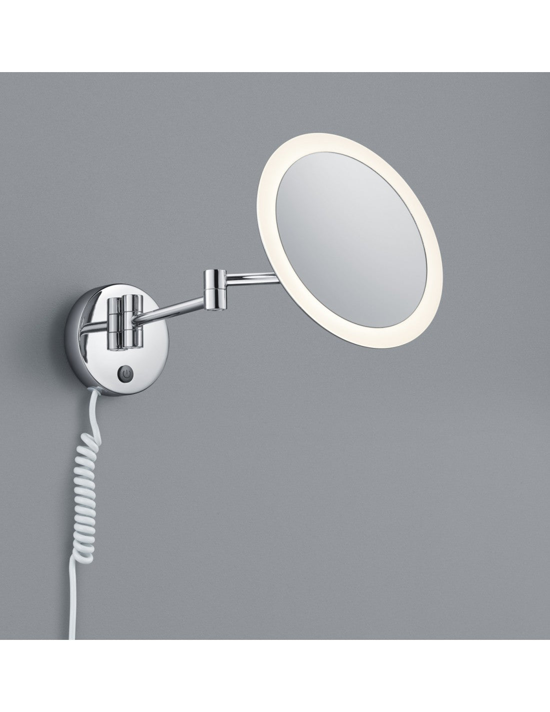 Applique salle de bain LED orientable avec miroir rond View Trio Lighting