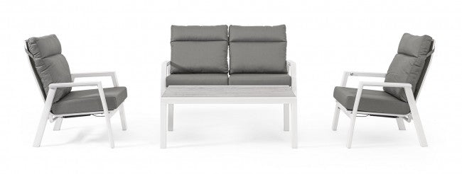 2x Fauteuil Recl CC Kledi Blanc Jx11