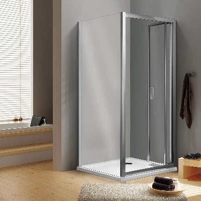 Porte de douche pliante en cristal 78-82 cm / Ouverture 45 cm