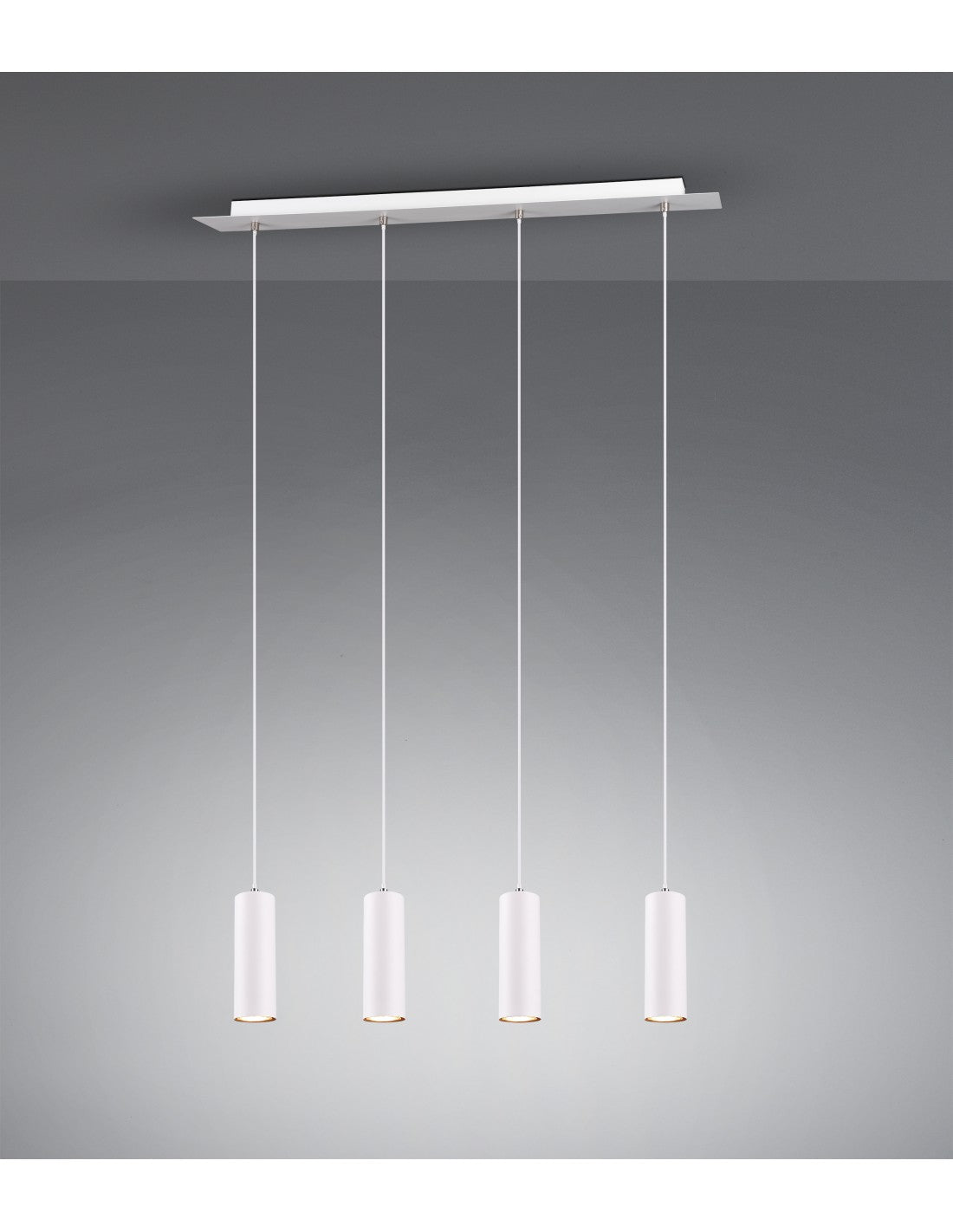 Lampe à Suspension 4 Points Lumineux GU10 Marley Blanc Trio Lighting