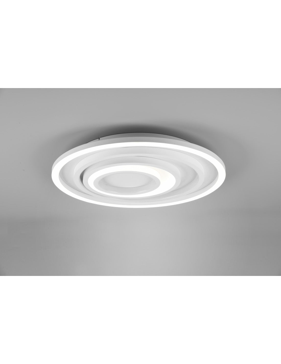 Grand Plafonnier Circulaire Moderne Variateur LED Kagawa Blanc Trio Lighting