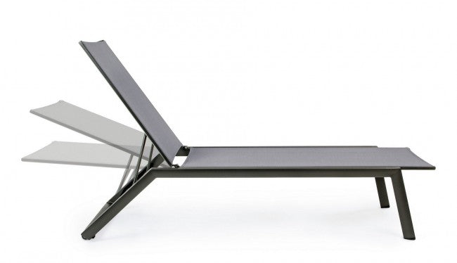 4x Lit inclinable Cruise avec roulettes anthracite