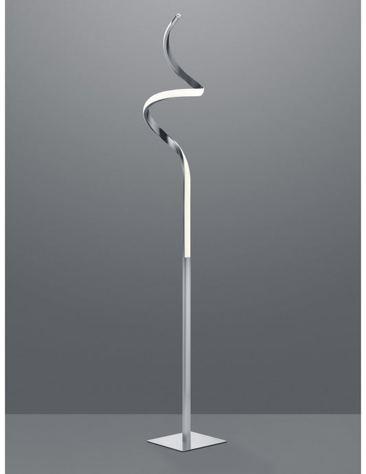 Lampadaire Course Led Tactile Dimmable H145 cm Nichel Trio Lighting