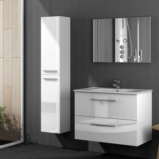 Colonne de salle de bain Aruba Cm. 30 x 25 x 150h Blanc