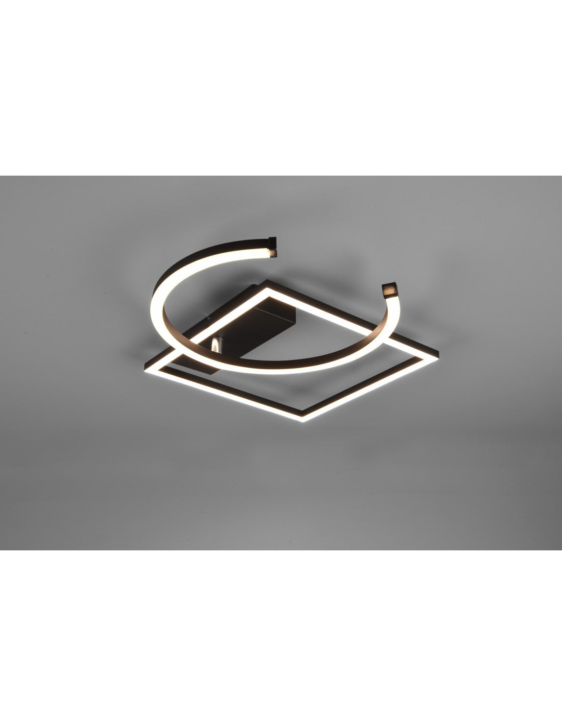 Plafonnier LED Pivot 23,5w Noir L42 cm Gradable Trio Lighting