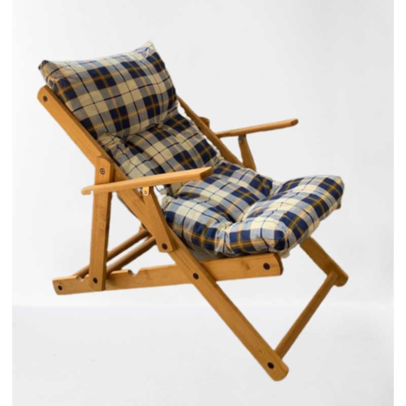 Fauteuil de relaxation réglable en bois