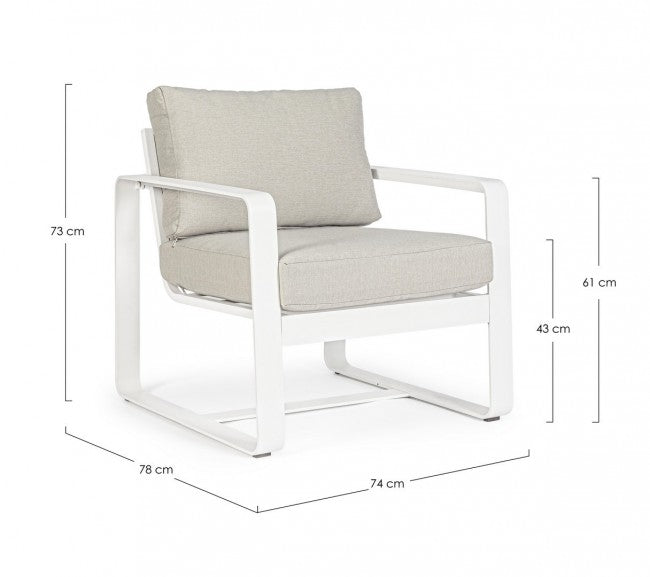 2x Fauteuil CC Merrigan Blanc Yk11